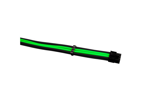 1StPlayer Steampunk 35cm Power Extension Cables Black-Green