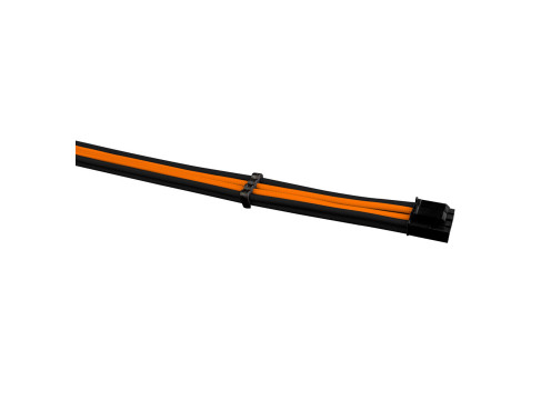 1StPlayer Steampunk 35cm Power Extension Cables Black-Orange