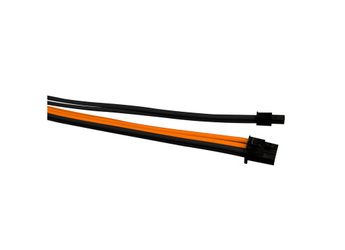 1StPlayer Steampunk 35cm Power Extension Cables Black-Orange