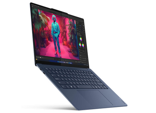 מחשב נייד Lenovo Yoga Slim 7 14.5" Snapdragon X Elite 32GB 1TB SSD W11P Touch Blue