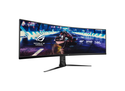 מסך מחשב קעור לגיימינג Asus ROG STRIX XG49VQ 49" VA WQHD 144Hz 4ms 1800R