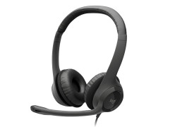 אוזניות קשת חוטיות עם מיקרופון מובנה Logitech H390 USB 2.0