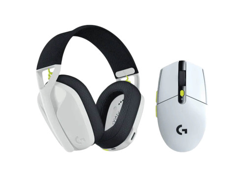 סט אלחוטי לגיימינג - עכבר + אוזניות Logitech G435 SE & G304 SE צבע לבן