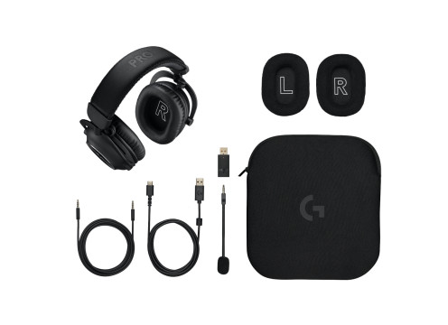 אוזניות קשת אלחוטיות לגיימינג Logitech Pro X 2 Lightspeed צבע שחור