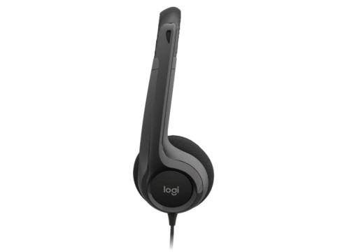 אוזניות קשת חוטיות Logitech H390 USB צבע שחור