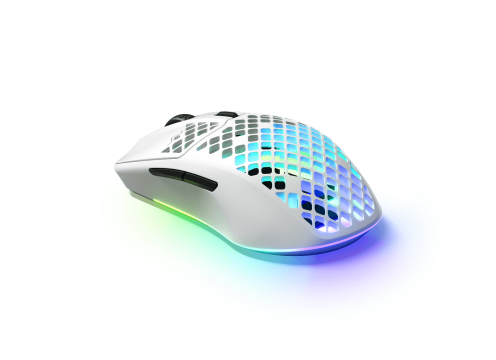 עכבר גיימינג אלחוטי SteelSeries Aerox 3 לבן