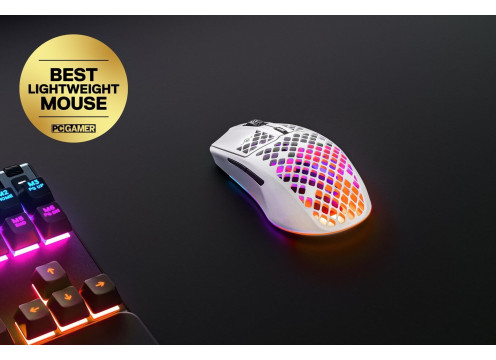 עכבר גיימינג אלחוטי SteelSeries Aerox 3 לבן