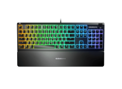מקלדת גיימרים - מקלדת באנגלית בלבד SteelSeries Apex 3 RGB US