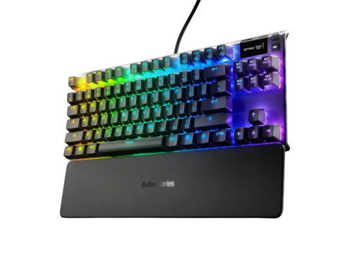 מקלדת גיימינג מכאנית SteelSeries Apex 7 TKL - Red Switch עברית/אנגלית