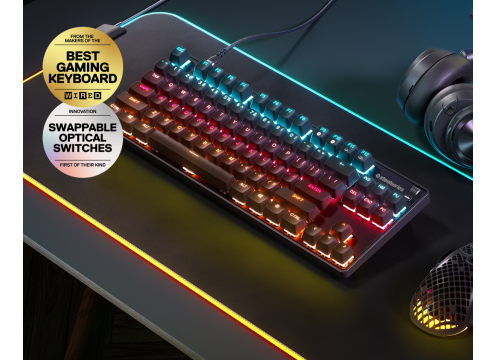 מקלדת גיימרים - מקלדת באנגלית בלבד SteelSeries Apex 9 TKL US