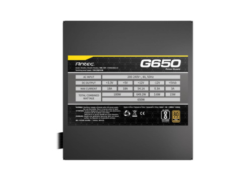 ספק כוח Antec PSU Atom G650 650W 80+ Gold Semi-Modular