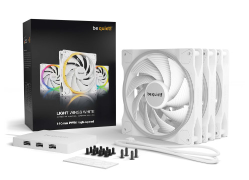 be quiet! Light Wings White 140mm PWM high-speed