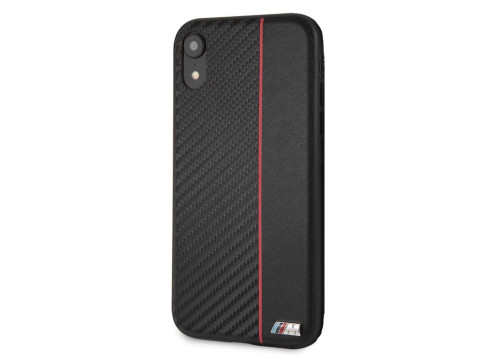 CG Mobile כיסוי קשיח מקרבון (פחמן) לאייפון XR בצבע שחור/אדום BMW M רשמי