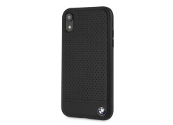 CG Mobile IPHONE XR BMW SIGNATURE Perforated Leather TPU/PC case Horizontal Smooth Black