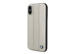 CG Mobile כיסוי מעור אמיתי לאייפון X/XS בצבע אפור-חום BMW רשמי