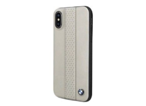 CG Mobile כיסוי מעור אמיתי לאייפון X/XS בצבע אפור-חום BMW רשמי
