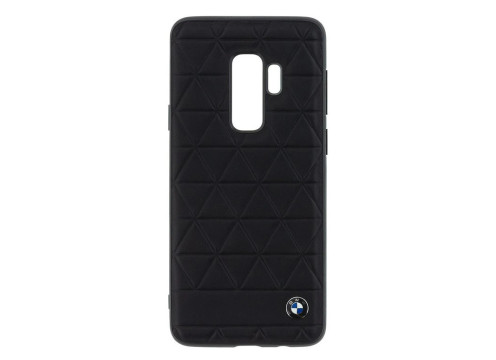 CG Mobile כיסוי קשיח מעור אמיתי לסמסונג גלקסי S9+ בצבע שחור BMW רשמי