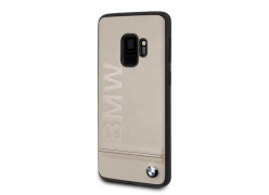 CG Mobile כיסוי קשיח מעור אמיתי לסמסונג גלקסי S9 בצבע אפור/חום BMW רשמי
