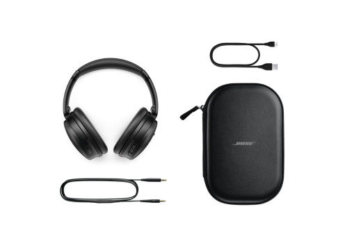 אוזניות קשת אלחוטיות עם ביטול רעשים אקטיבי Bose QuietComfort צבע שחור