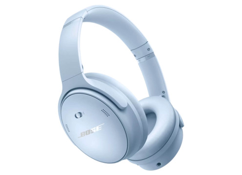 אוזניות קשת אלחוטיות עם ביטול רעשים אקטיבי Bose QuietComfort צבע תכלת