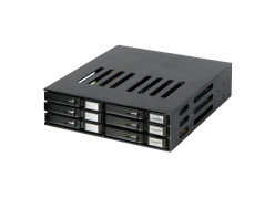iStarUSA 5.25" to 6x2.5" SATA SAS 6 Gbps HDD SSD Hot-swap Rack