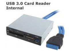Premium 3.5" Front Bay Card Reader with USB 3.0