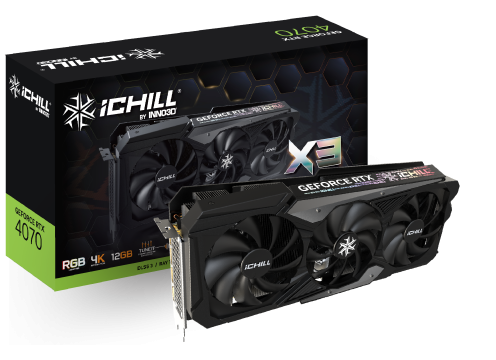 Inno3D GeForce RTX 4070 (DLSS 3) ICHILL X3 12GB