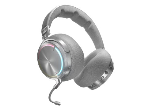אוזניות קשת אלחוטיות לגיימינג Corsair VIRTUOSO MAX WIRELESS צבע כסף