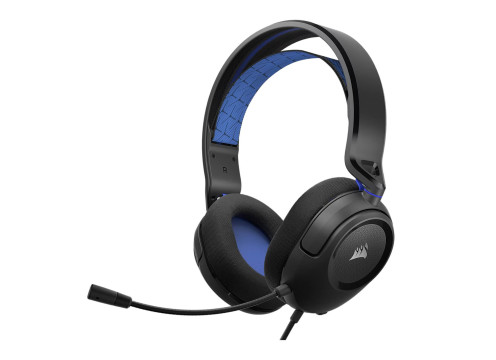 אוזניות קשת חוטיות לגיימינג Corsair HS35 v2 Multiplatform Blue צבע כחול