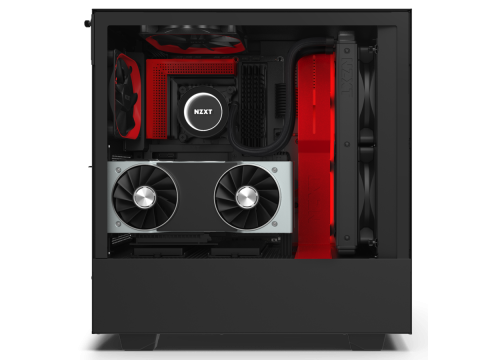 NZXT H510i Matte Black/Red