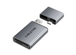 CABLETIME 3-IN-1 USB-A+C to SD|microSD 312Mb/s 4.0 Card Reader