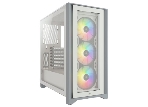 מארז מחשב Corsair iCUE 4000X RGB TG White