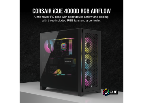 Corsair 4000D RGB Airflow Case Black