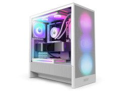 NZXT H5 Flow RGB (2024) Compact Mid-Tower ATX Case White