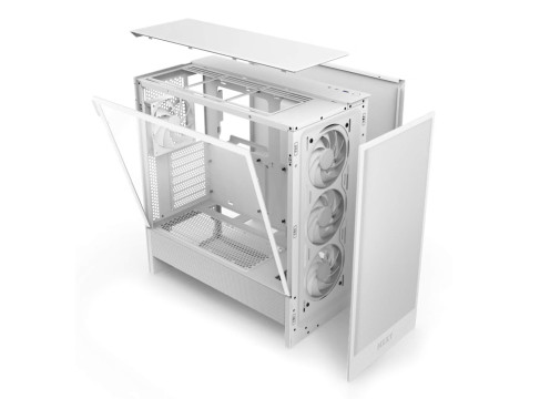 מארז מחשב NZXT H5 Flow RGB (2024) White