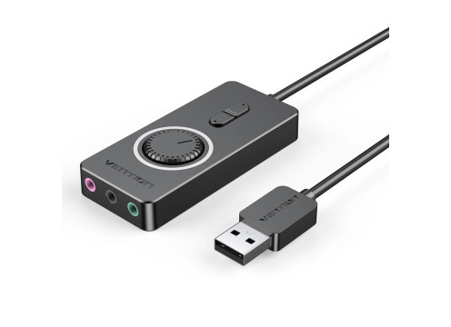 כרטיס קול חיצוני Vention USB-A to 3.5mm x3 1m