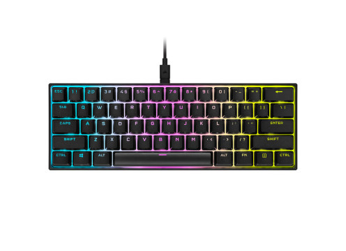 מקלדת גיימינג מכאנית Corsair K65 RGB MINI Cherry MX Red עברית/אנגלית