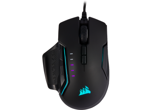 עכבר גיימינג Corsair Glaive RGB Pro Aluminum צבע שחור