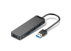 Vention USB-A 3.0 to USB-Ax4 1m with micro USB Optional Power Hub