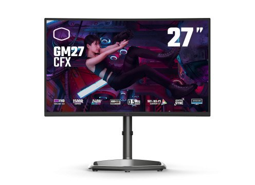 מסך מחשב קעור לגיימינג CoolerMaster 27" GM27-CFX VA FHD 240Hz 0.5ms 1500R