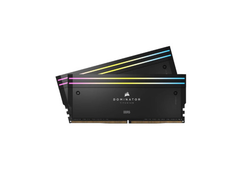 Corsair DDR5 48G (2x24G) 7200 CL36 Dominator Titanium RGB Black