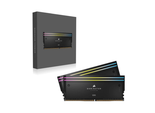 זיכרון למחשב Corsair Dominator Titanium RGB DDR5 48GB (24GBx2) 8000 CL38