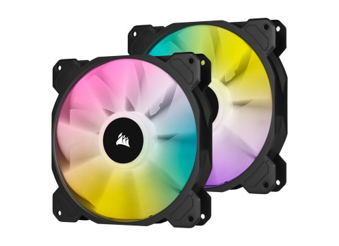 Corsair iCUE SP140 RGB ELITE Performance 140mm PWM Black - 2 Pack