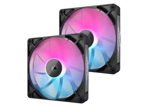 Corsair iCUE LINK RX140 RGB 140mm PWM 2xFans Starter Kit - Black