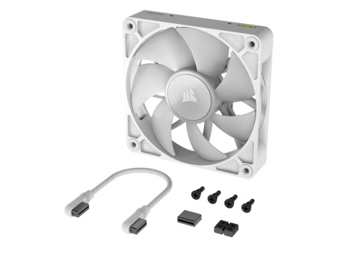 מאוורר למארז Corsair iCUE LINK RX120 RGB 120mm PWM Fan Expansion White