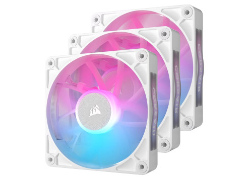 Corsair iCUE LINK RX120 RGB PWM 120mm 3x Fans White Starter Kit