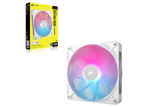 Corsair iCUE LINK RX140 RGB 140mm PWM Single Fan Expansion White