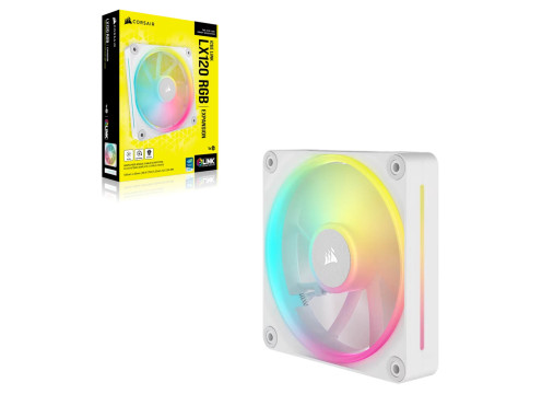 Corsair iCUE LINK LX120 RGB PWM 120mm White Fan Expansion