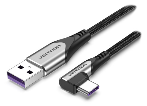 Vention USB-A to USB-C (90°) 5A/40W Super Charge 1m Cable