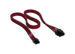 Corsair Premium Sleeved PCIe Type 5 Gen 5 Red/Black Cable